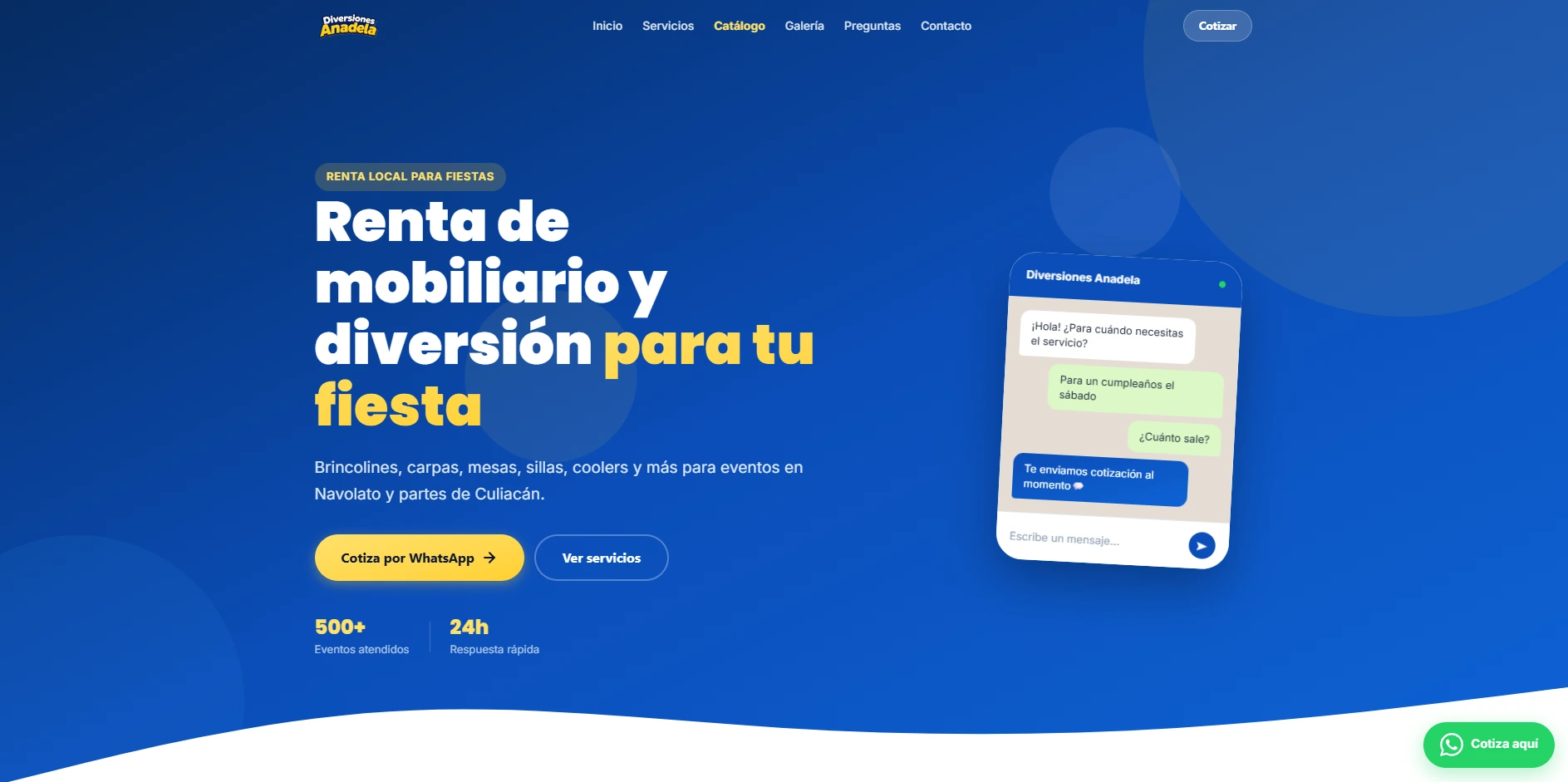 Vista del proyecto Diversiones Anadela